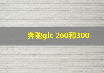 奔驰glc 260和300